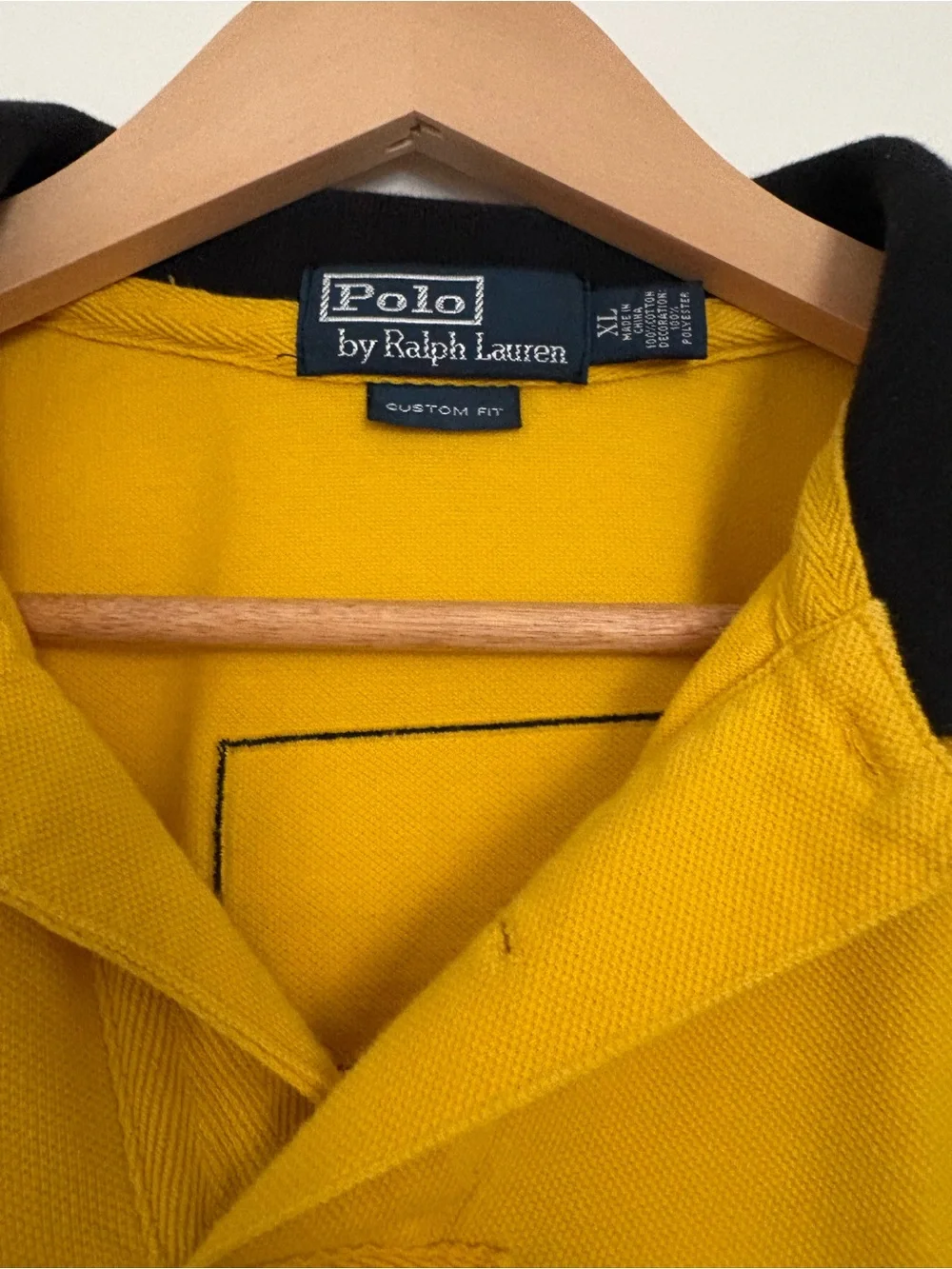 Polo Ralph Lauren Germany GER 10 Big Pony Rugby Polo Shirt Yellow XL